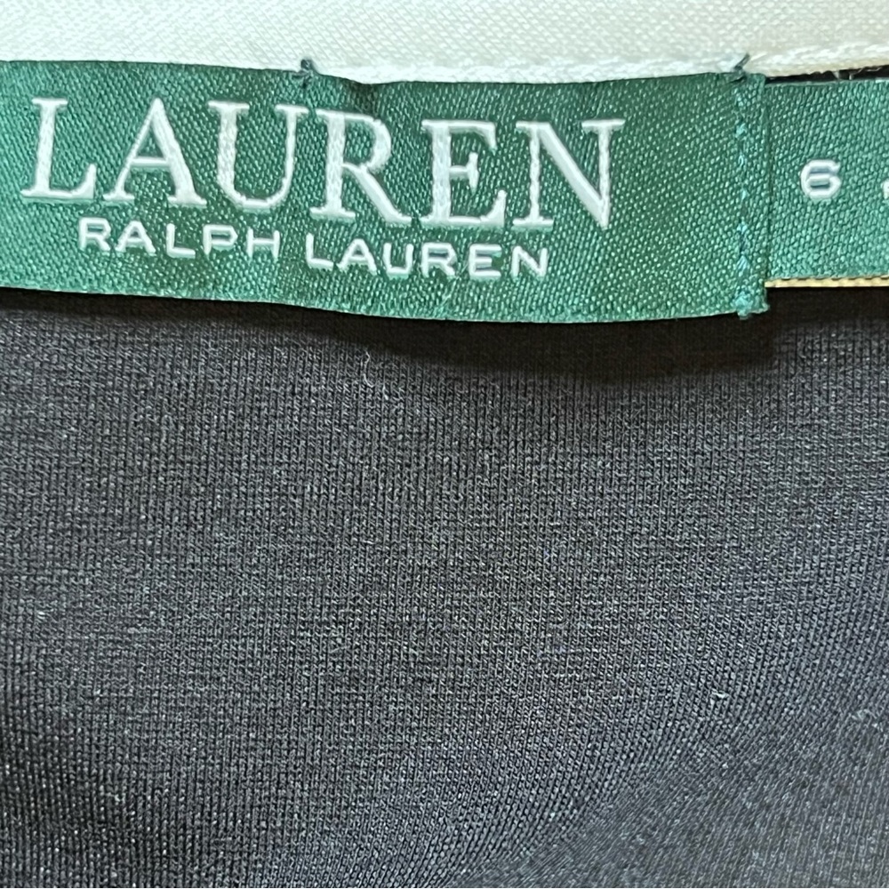 Lauren Ralph Lauren Black & White Knit Dress 6 NWT - Picture 9 of 14